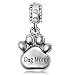 JMQJewelry Dog Mom Paws Charms Crystal Dangle Bracelets Sister Wife