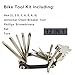 WIWUE GUO Bike Chain Tool, Ultimate Bike Multitool Kit - Lightweight Stainless Steel - Includes Chain Breaker, Tire Repair Kit, Motorcycle Accessories