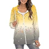 QHDDP Halloween KostüM Damen Krankenschwester KostüM Schwarze Steppjacke Damen Nonnen KostüM Damen PartnerkostüM Fahrradweste Damen Damen Herbst Und Winterjacke DüNne Weste Damen Bundeswehr(Gelb,XL)