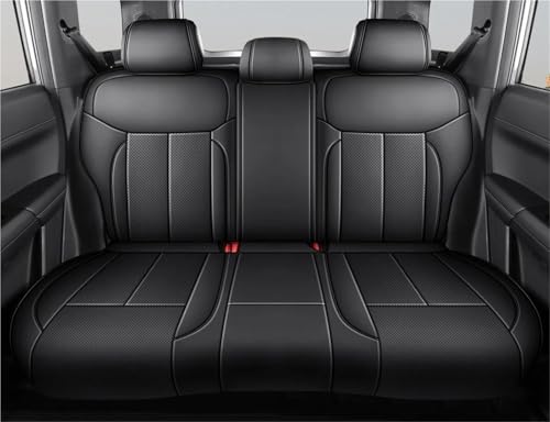 Housse siège voiture noire en cuir pour banquette arrière Tesla 2024