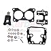 Karbay Carburetor Repair Kit For 18-7046 439076 with Float Johnson Evinrude Twin Carb Rebuild Kit V4 85 90 100 115 125 140 HP (Using Fluorelastomer)