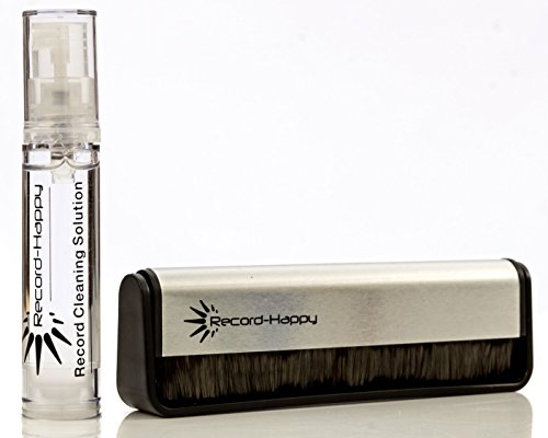 image for Vinyl Record Cleaning Brush Set - Carbon Fiber Brush, Microfiber Cloth