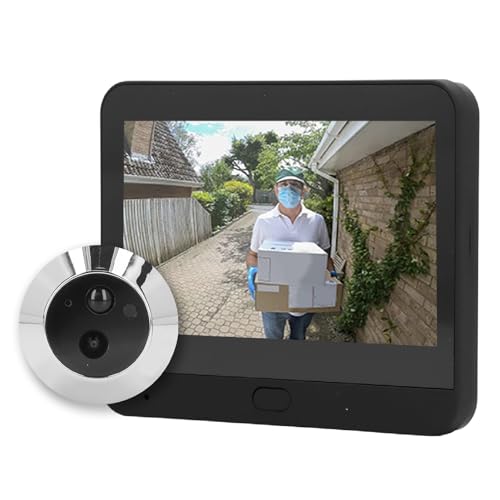 Türspion-Gucklochkamera, WiFi-Digital-Video-Türklingel mit Nachtsicht und Bewegungserkennung, 4,3-Zoll-IPS-LCD-Bildschirm, Digitale Türkamera, Gucklochkamera für Wohnungstür