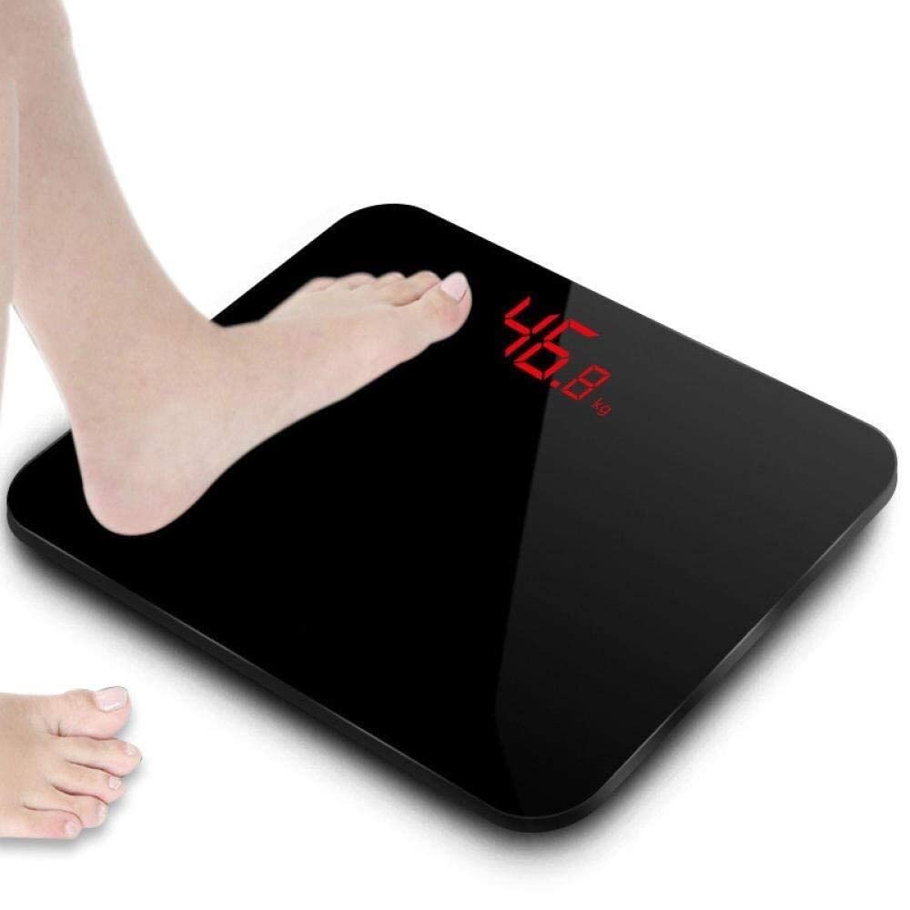 Waga Waga Waga ciała, Cyfrowa waga łazienkowa, Elektroniczna waga podłogowa, Skala tkanki tłuszczowej Bluetooth Maks. 180kg, Czarny/1169