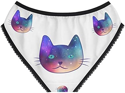 Psychedelic Cat Panties, Psychedelic Cat Underwear, Briefs, Cotton Briefs, Funny Underwear, Panties For Women