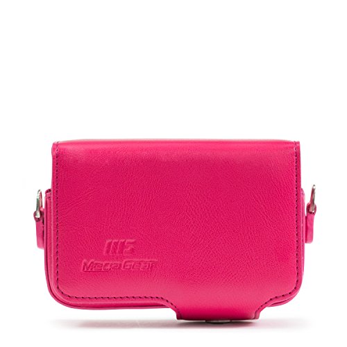 Funda de cuero para cámara MegaGear MG1210 Hot Pink miniatura 2