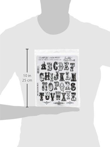 Image secondaire de Tim Holtz Lot de tampons en Caoutchouc Motif Cirque Alpha 17,8 x 21,6 cm