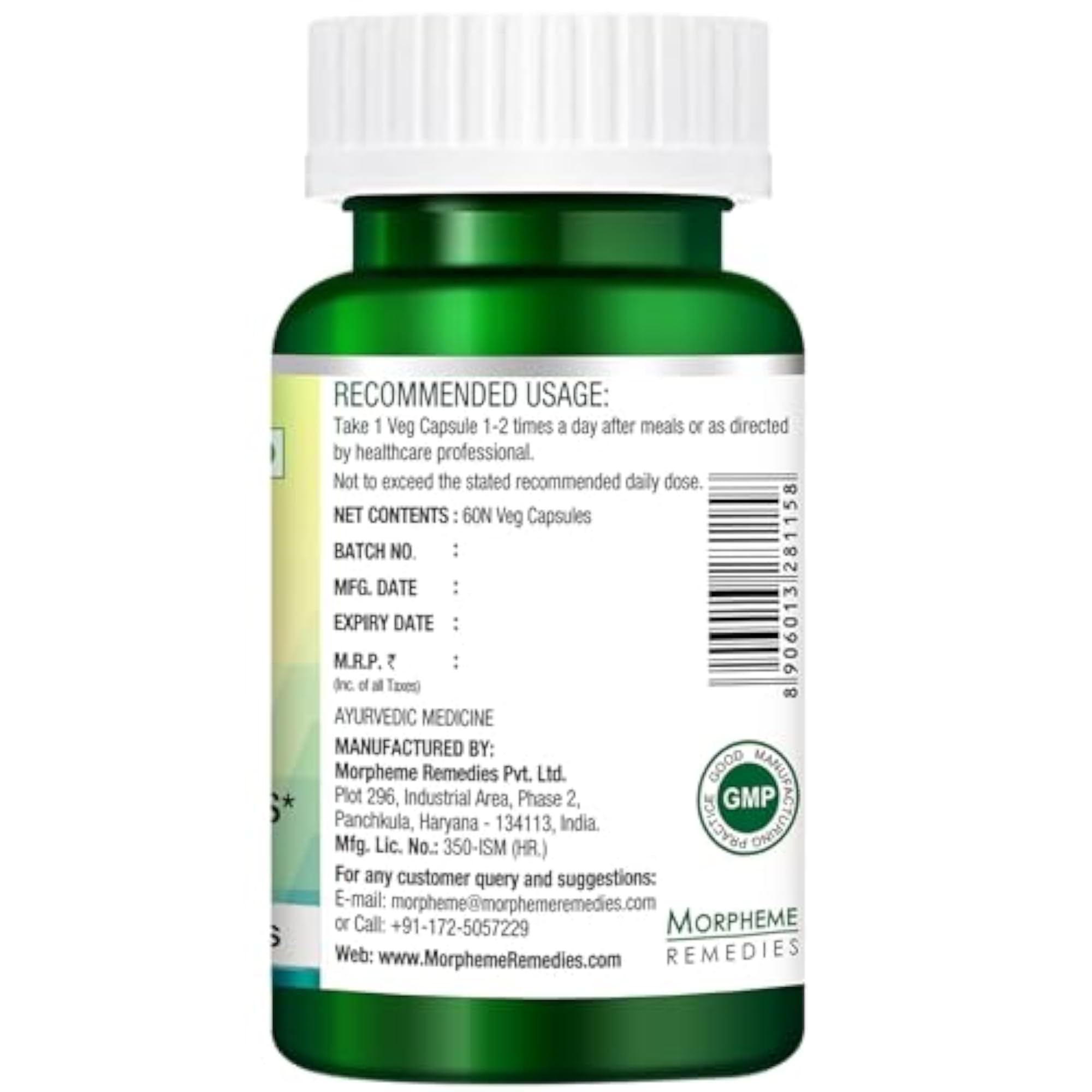 Bacopa Brahmi Extract 500mg, 60 Capsules