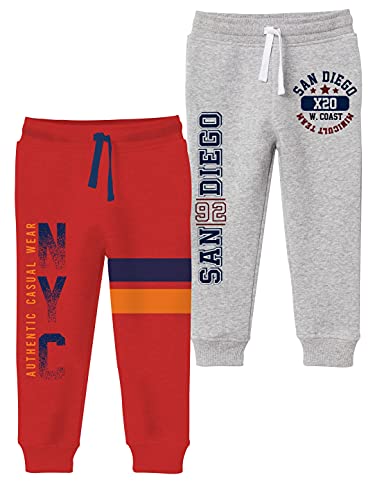Image of minicult Boy's Regular Fit Cotton Track Pants