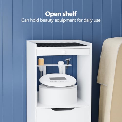 image for OmySalon Medical Carts with Wheels, Crash Cart Ultrasound Trolley with