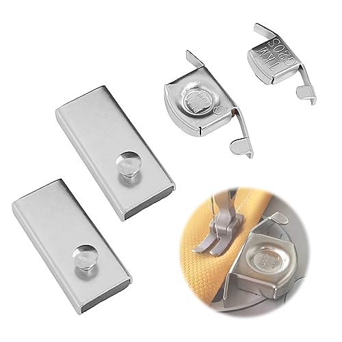 ATBUSS 4 guías magnéticas de costura, accesorios para máquinas de coser, guía de costura, prensatelas de riel, herramientas de manualidades, accesorios de costura