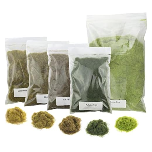 War World Scenics - Kit de Hierba estática Terraplén Primavera - Modelismo Ferroviario, Wargames, Maquetas, Dioramas, Escenografía Miniatura, Paisajismo Miniatura, Modelismo