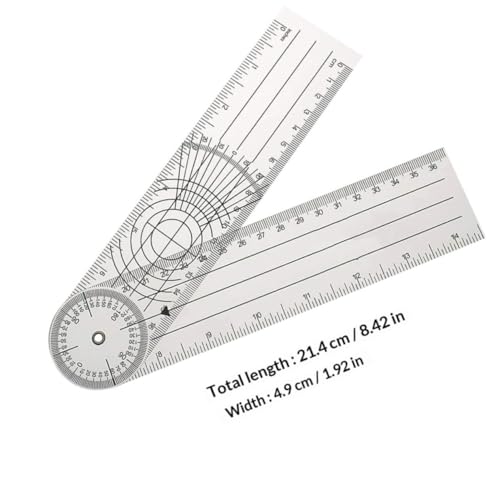 Goniometro Regla de Ángulo de PVC para Medición Ortopédica miniatura 2