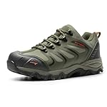 NORTIV 8 Zapatos de Senderismo Hombres Zapatillas ...: IMPERMEABLE Y PROTECCIÓN: Los zapatos para caminar para hombre están hechos de cuero sintético impermeable y una membrana impermeable que mantiene los pies frescos y secos. La puntera de goma y el talón reforzado son anticolisión, aumentan la estabil...