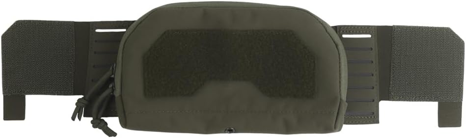 Tactical Placard 2nd Layer Admin Pouch， Front Storage Compact Bag Airsoft Front Storage Bag for Triple Mag Pouch Plate Carrier