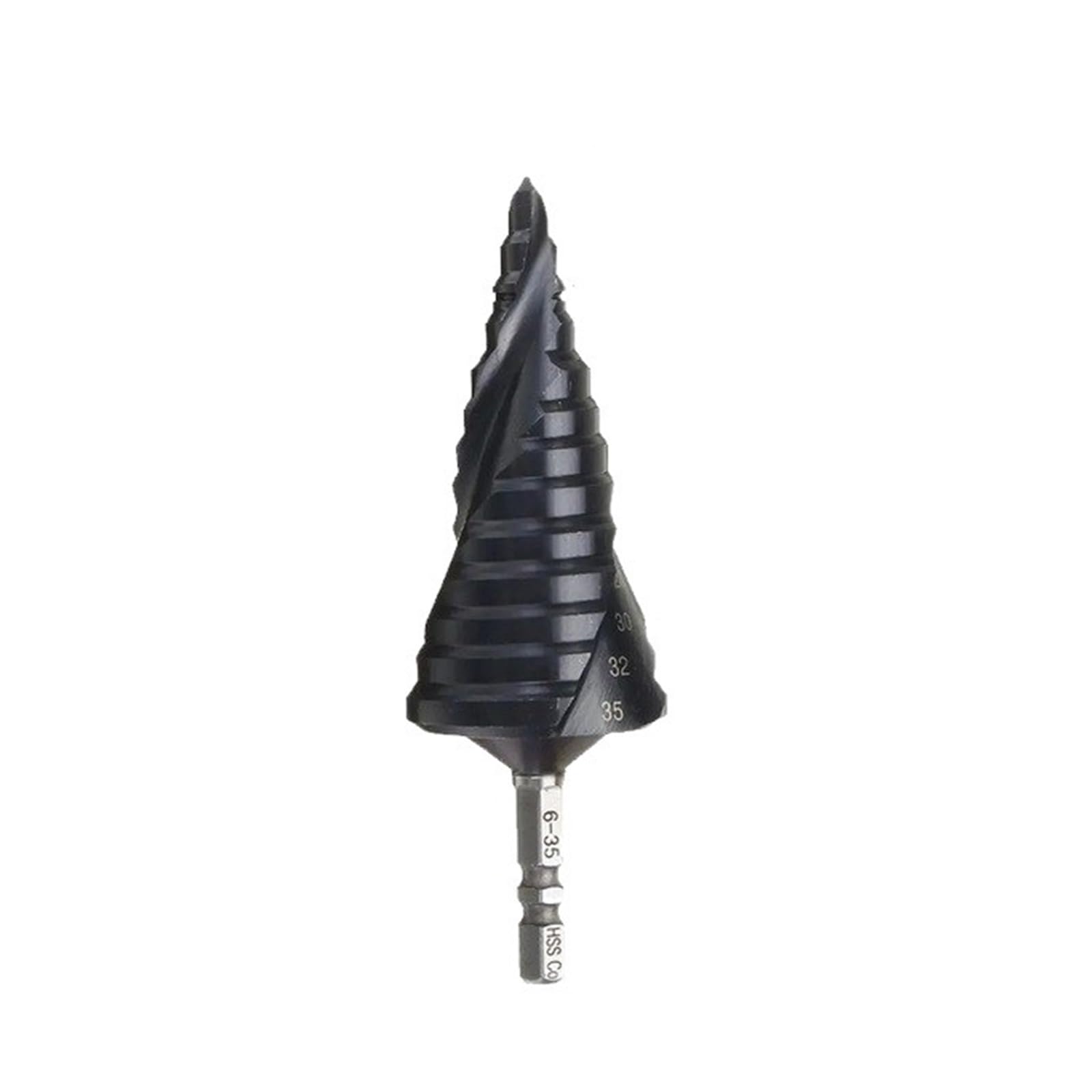 1pc M35 TiAlN HRC89 powlekane wiertło stopniowe 3-13/6-25/6-35mm 1/4 Cal uchwyt sześciokątny metalowy otwieracz do otworów wiertniczych stali nierdzewnej(6-35mm)