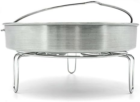Lille Steamer Basket Rack Set for Instant Pot Accessories - Pressure Cooker Accessories Package Fits Instapot 5,6,8 qt and other Electrical Pressure Cooker - Vegetable Steamer Pan Tray Trivet Combo