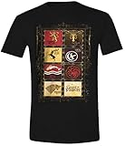 Game of Thrones Family Sigils - Camiseta manga corta para hombre, color negro, talla M