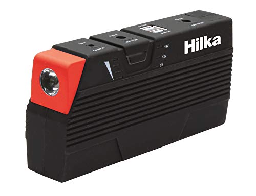 Hilka Tools 83850600 600 AMP Jump Starter Power Bank, Nero