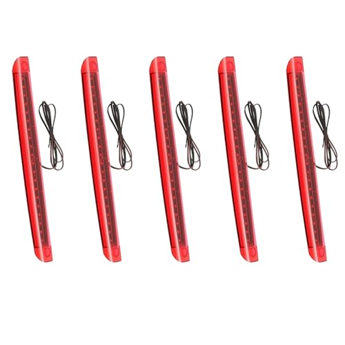 Feu stop 3ème rouge 12V 20 LED universel pour voiture et moto lot de 5 pièces