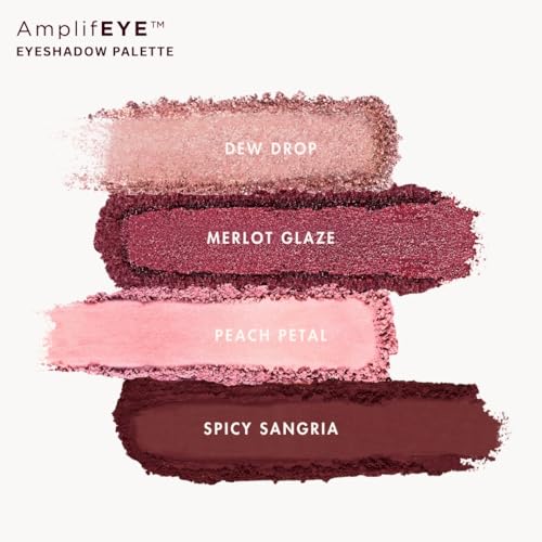 Image of HYUE AmplifEYE Eyeshadow Palette - 6 Shades | Rose All Day | Highly Pigmented Shades | Matte, Metallic, Satin & Foil | Long Lasting | Smooth Blendable Texture | All Skin Types