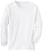 MJ Soffe Big Boys' Youth Pro Weight Long-Sleeve T-Shirt, White, Large