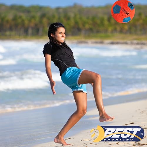BEST SPORTING Freizeitball Größe 5 – Robuster Kunststoffball für Outdoor & Indoor – Wetterfest & Abriebfest – Verschiedene Farbausführungen (Orange)