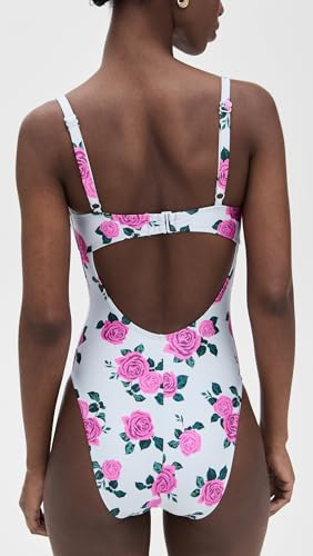 Good American Women's Satin Square Neck Swimsuit3