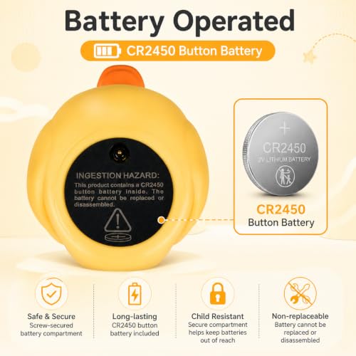 Image of Baby Bathtub Thermometer with LED Display Screen+Cute Duck toy-2-in-1 | Color Coded Alarm (Cold /Comfortable /hot) Bath Temperature Monitor, Adorable Floating Toys for Infants, Essential for Babies