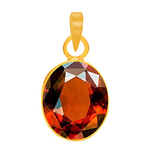 Piedra preciosa Hessonita de 3 a 9.5 quilates en anillo de 5 metales Panchdhatu para hombres