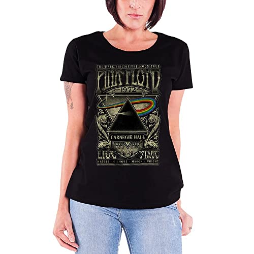 T-shirt Pink Floyd Carnegie Hall en noir profond au design skinny ajusté