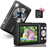 Digitalkamera 1080P Fotoapparat 44MP Fotokamera Kompaktkamera mit 16X Digitalzoom LED Fill...