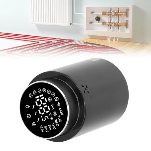 Valvola Termostatica per Radiatore Termostato Intelligente per Radiatore Valvola Digitale Programmabile per Radiatore per la Regolazione della Temperatura