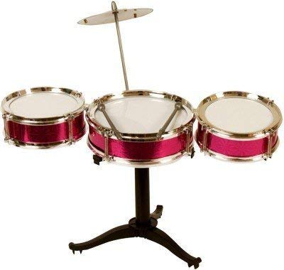 JNiLMini Jazz Drum Percussion Instruments Set Kit Musical Toys with High Straight PVC Material Drumhead (4 Pcs) for Kids (Pack of 1)