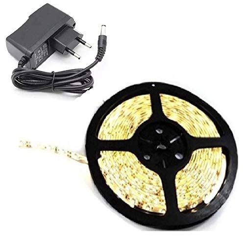 Fita Led Branca quente 5mts dupla face 3528 300Leds + Fonte