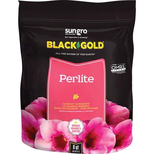 Sun Gro Horticulture Black Gold Perlite, 8 quart