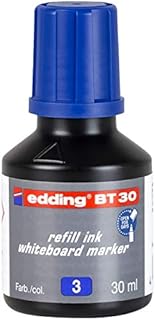 edding BT 30 refill ink whiteboard marker - black - 30ml - with drop dispenser system, ideal for clean and simple refilling of almost all edding whiteboard markers