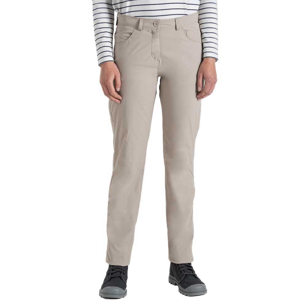 Craghoppers Women's Beige Nosilife Milla Trousers Size: 12S