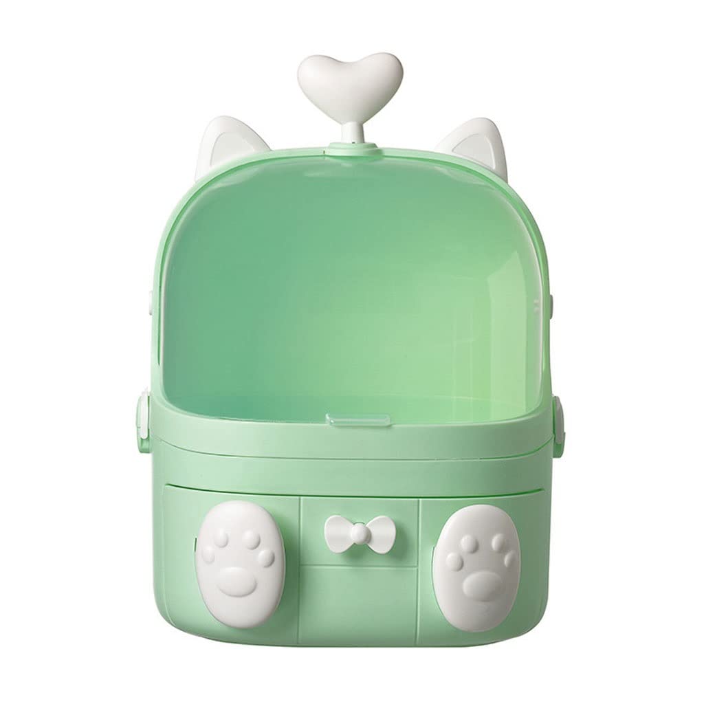 Makeup Organizer Creative Simple Cosmetics Storage Box Skin Care Products Cosmetics Display Cabinet Suitable for Bathroom Bedroom Dresser Cosmetics Storage Display Box Case