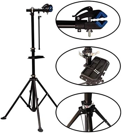Noa Store New Model !!! Bike Repair Stand Rack Foldable Cycle Bicycle Workstand Home Pro Mechanic Maintenance Tool Adjustable 41" to 75" with Telescopic Arm Clamp Lightweight and Portable