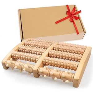 Beupro Holz Fußmassageroller S-Massager-Wooden