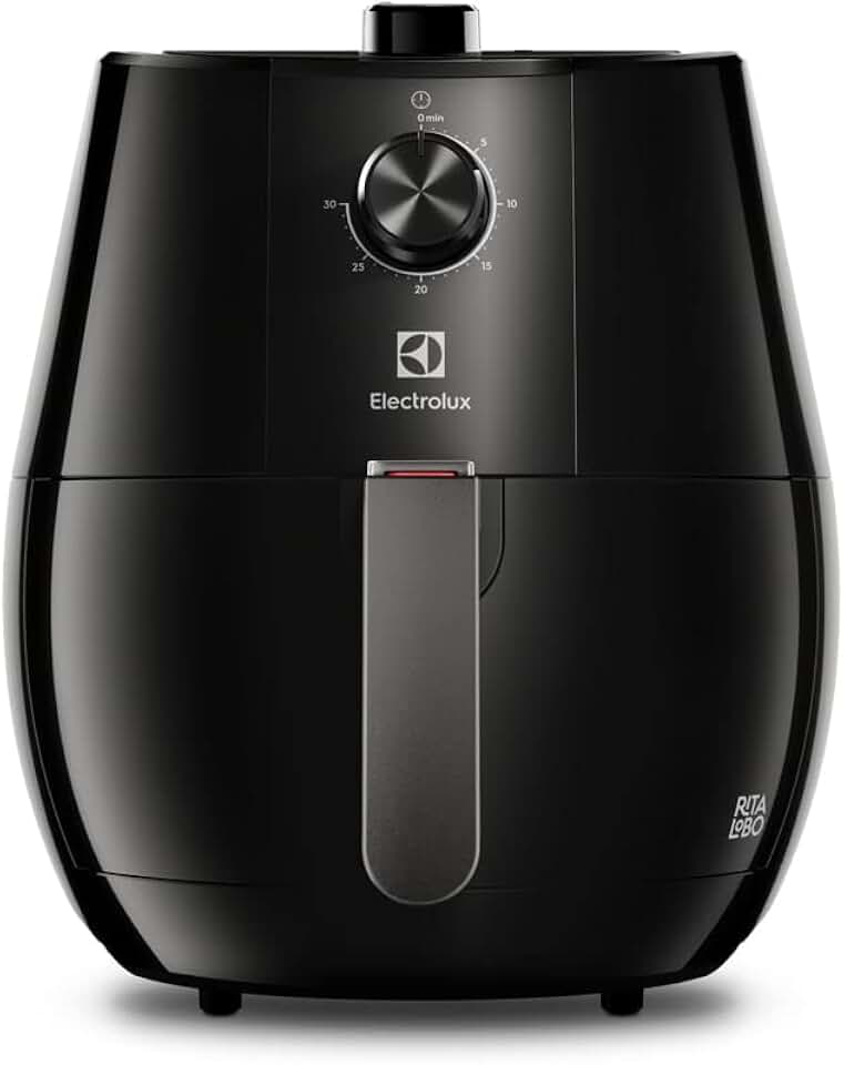 Fritadeira Elétrica sem oleo Electrolux Air fryer 3,2L 8 receitas pré-sugeridas desligamento automático cesto removivel 1400W EAF10 preta 220v por Rita Lobo