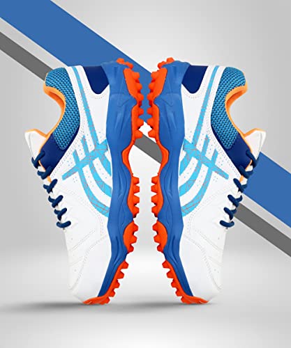 Image of PRO KVH Men's Rubber Spike Cricket Shoes Unisex Cricket Shoes | Mid-Foot Support Heel Synthetic Limited Edition Elite Performance