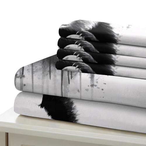 Housse de couette feuilles de palmier 200x200 parure lit 3D microfibre double