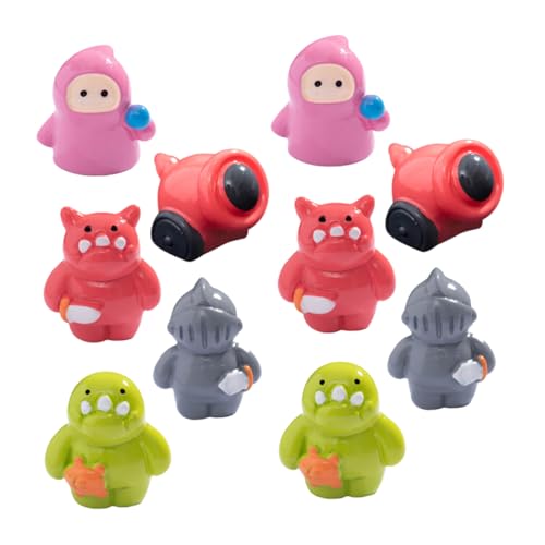DECHOUS 10pcs Figurines Miniatures Figurines Micro Paysage Ornements pour Bricolage Fée Jardin Mignon Mini-Figures Animales pour La Bibliothèque De Bureau De Bureau Et Décoration