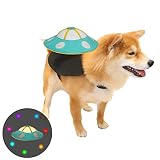 HOTMAI Dog Costumes, Glowing Pet Costume for Night, LED Lights Built-in, Holiday Thanksgiving Christ