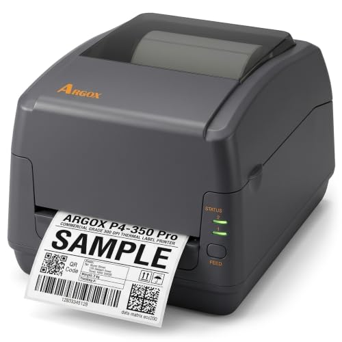 ARGOX P4-350 Pro 4-Inch 300 dpi Ethernet Thermal Transfer Barcode Printer