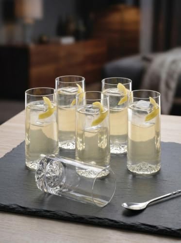 Image of Lava Core Highball Glass Pack of 6 Borosilicate Drink Glasses