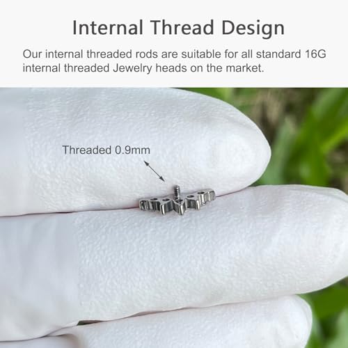 Flat Back Earrings Tragus Piercing Jewelry Hypoallergenic F136 Titanium Studs for Conch Cartilage Women Helix Men Internally Threaded Earrings Cubic Zirconia3