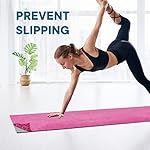 Yoga Towels, Non Slip Hot Yoga Mat Towel with Grip Dots,Super-Absorbent Soft Microfiber Yoga Blanket for Pilates, Fitness and Workout 72inch x 24inch - Image 4